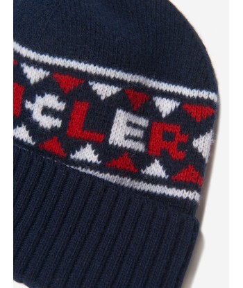 Moncler Enfant Boys Wool Knitted Logo Hat l'évolution des habitudes 