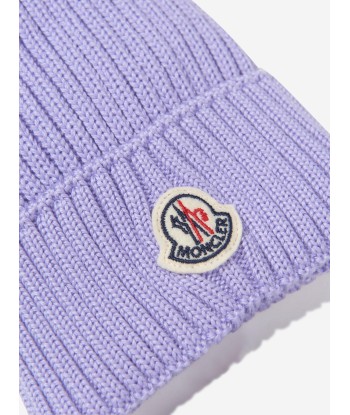 Moncler Enfant Girls Wool Knitted Pom Pom Hat À commander