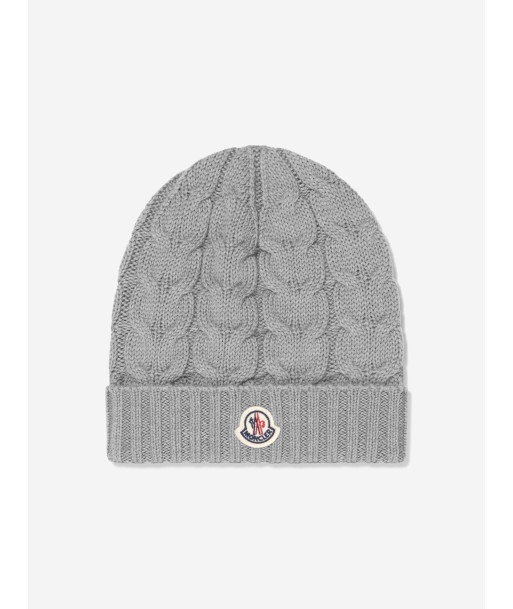 Moncler Enfant Boys Wool Knitted Logo Hat 50% de réduction en Octobre 2024