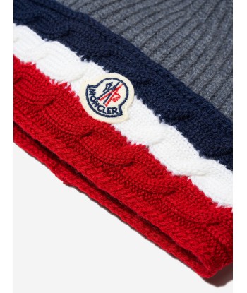 Moncler Enfant Boys Wool Knitted Logo Hat Le MVP de beaucoup