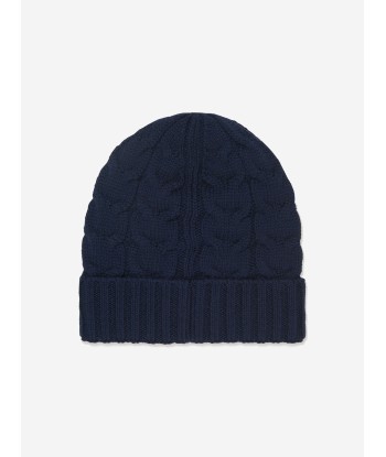 Moncler Enfant Boys Wool Knitted Logo Hat commande en ligne