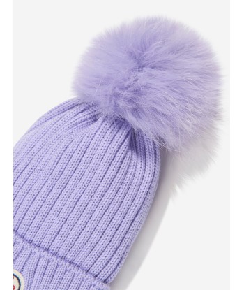 Moncler Enfant Girls Wool Knitted Pom Pom Hat À commander