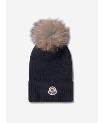 Moncler Enfant Girls Wool Knitted Pom Pom Hat Le MVP de beaucoup