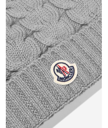 Moncler Enfant Boys Wool Knitted Logo Hat 50% de réduction en Octobre 2024