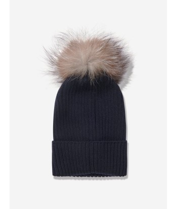 Moncler Enfant Girls Wool Knitted Pom Pom Hat Le MVP de beaucoup