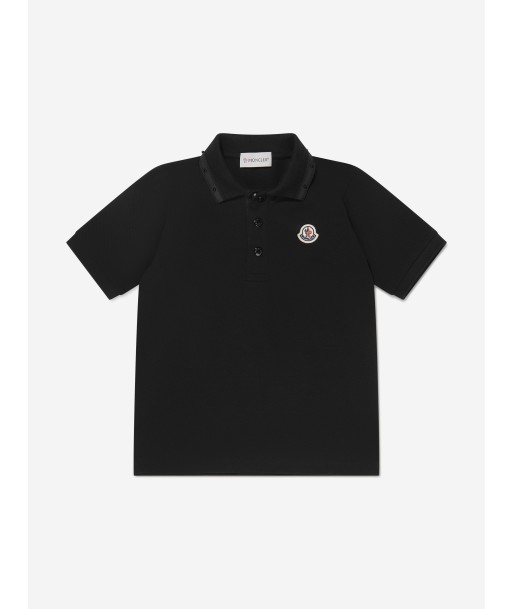 Moncler Enfant Boys Tipped Collar Logo Polo Shirt des créatures d'habitude