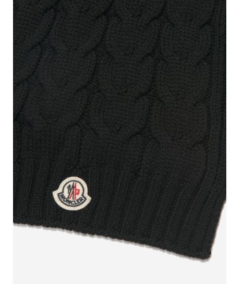 Moncler Enfant Boys Wool Knitted Logo Scarf Comparez et commandez 