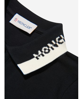 Moncler Enfant Boys Long Sleeve Logo Polo Shirt Les magasins à Paris et en Île-de-France