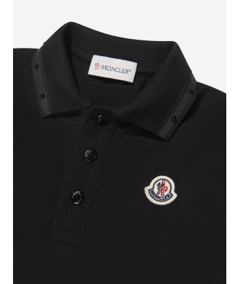 Moncler Enfant Boys Tipped Collar Logo Polo Shirt des créatures d'habitude