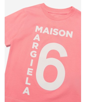 MM6 Maison Margiela Kids Large Logo Print T-Shirt en ligne des produits 