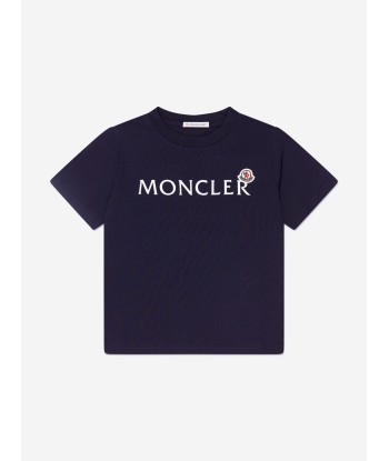 Moncler Enfant Kids Chest Logo Print T-Shirt la colonne vertébrale