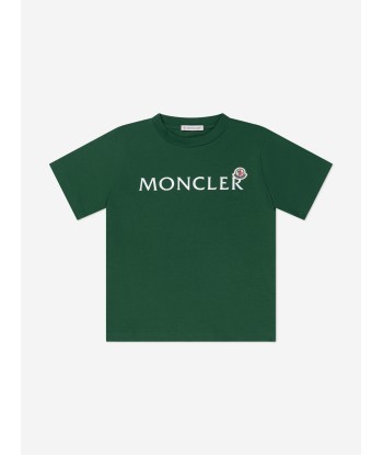 Moncler Enfant Kids Chest Logo Print T-Shirt de technologie