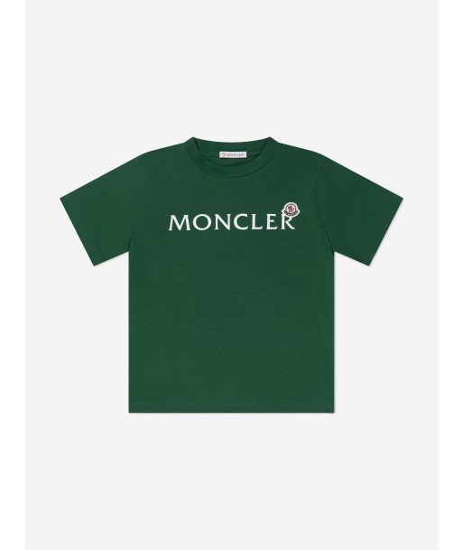 Moncler Enfant Kids Chest Logo Print T-Shirt de technologie