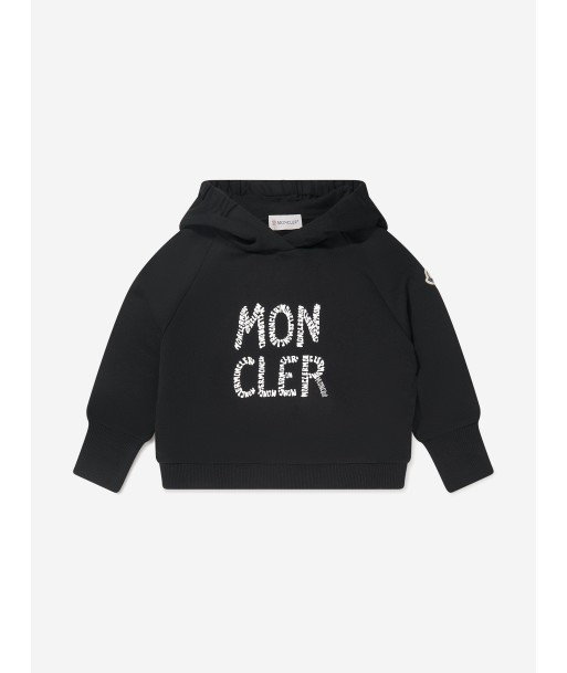 Moncler Enfant Girls Logo Print Overhead Hoodie Toutes les collections ici