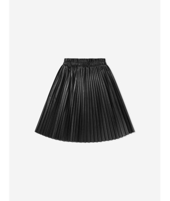 MM6 Maison Margiela Girls Faux Leather Pleated Skirt Jusqu'à 80% De Réduction