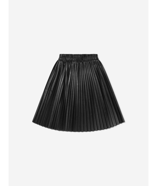 MM6 Maison Margiela Girls Faux Leather Pleated Skirt Jusqu'à 80% De Réduction