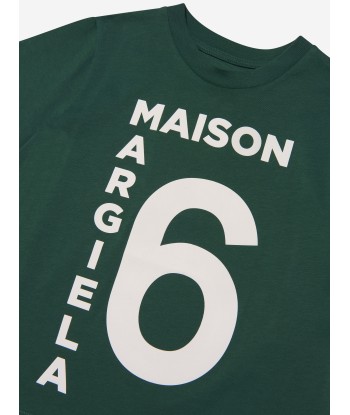 MM6 Maison Margiela Kids Large Logo Print T-Shirt 2023