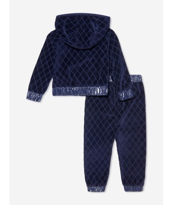 Moncler Enfant Girls Velour Hooded Tracksuit chez Cornerstreet bien 