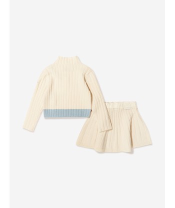 Moncler Enfant Girls Wool Knitted Dress pas cheres