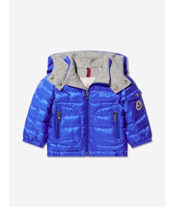 Moncler Enfant Baby Boys Down Padded Lauros Jacket in Blue Voir les baskets