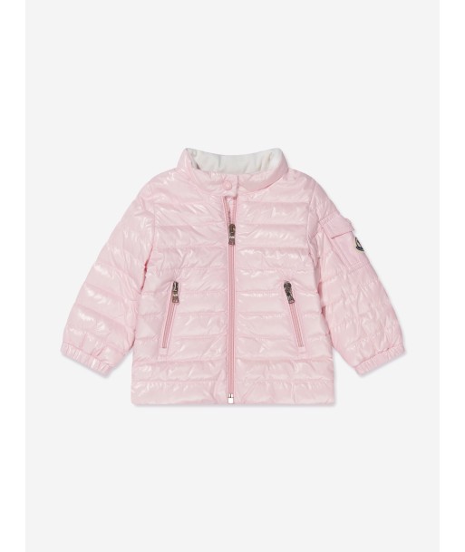 Moncler Enfant Baby Girls Down Padded Paulas Jacket in Pink de la marque