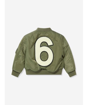 MM6 Maison Margiela Kids Back Logo Bomber Jacket hantent personnes