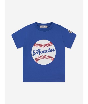 Moncler Enfant Baby Boys Baseball T-Shirt in Blue Voir les baskets