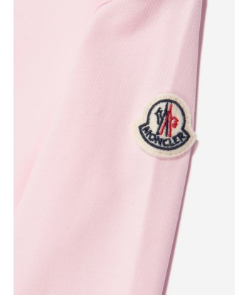 Moncler Enfant Baby Long Sleeve Logo T-Shirt in Pink Venez découvrir notre 