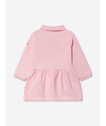 Moncler Enfant Baby Girls Long Sleeve Pocket Dress in Pink outlet