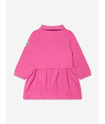 Moncler Enfant Baby Girls Long Sleeve Pocket Dress in Pink pas cheres