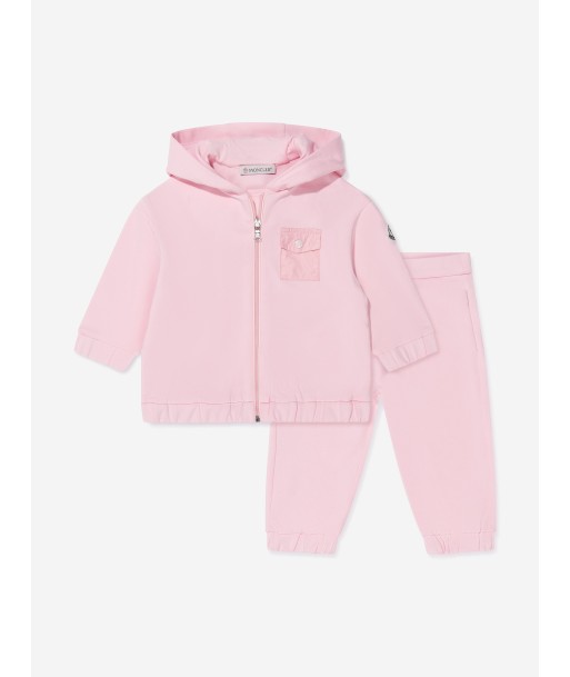 Moncler Enfant Baby Girls Pocket Tracksuit in Pink livraison gratuite