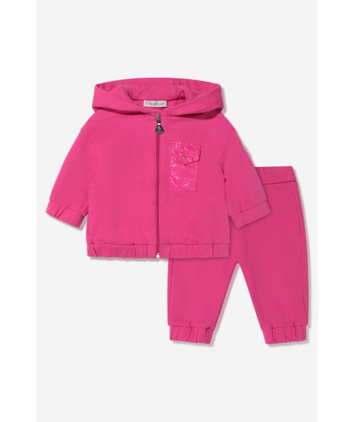 Moncler Enfant Baby Girls Pocket Tracksuit in Pink d'Europe débarque