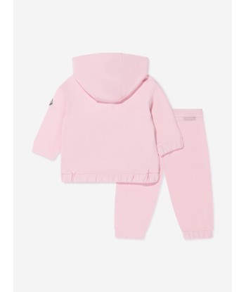 Moncler Enfant Baby Girls Pocket Tracksuit in Pink livraison gratuite