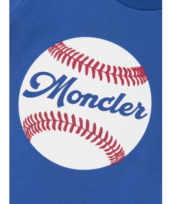 Moncler Enfant Baby Boys Baseball T-Shirt in Blue Voir les baskets