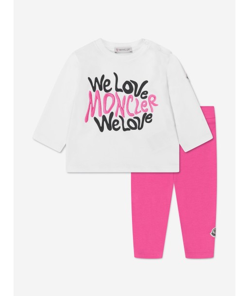 Moncler Enfant Baby Girls Sweater And Leggings Set in Pink Toutes les collections ici