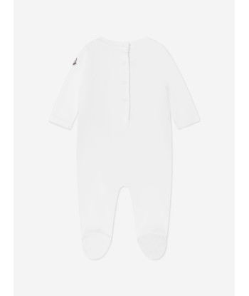 Moncler Enfant Baby Boys Logo Babygrow And Bib Set in Grey chez Cornerstreet bien 