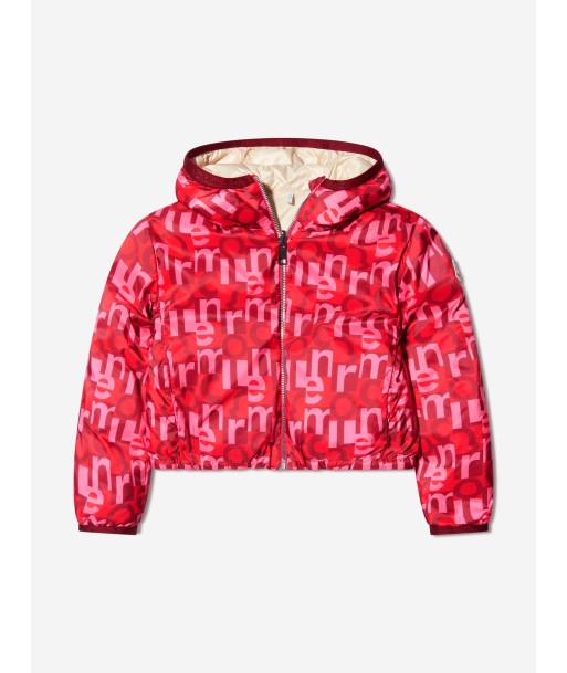 Moncler Enfant Girls Down Padded Aillis Jacket in Red Venez découvrir notre 