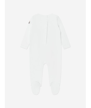 Moncler Enfant Baby Boys Logo Babygrow And Bib Set in Grey Amélioration de cerveau avec