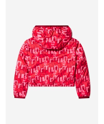 Moncler Enfant Girls Down Padded Aillis Jacket in Red Venez découvrir notre 