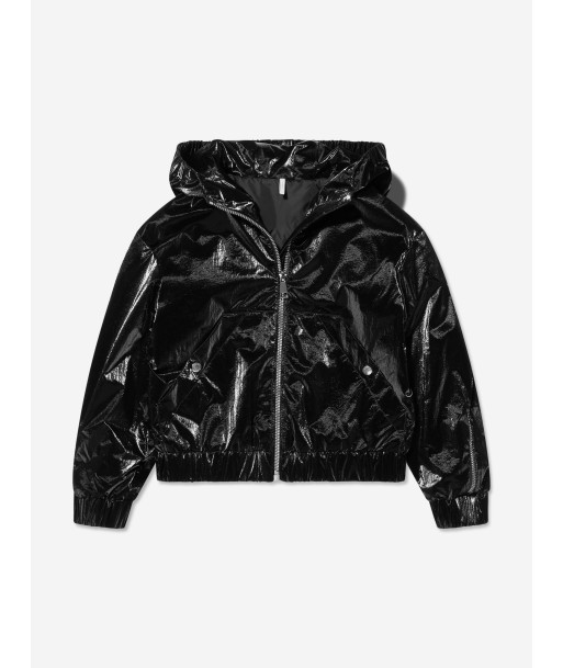 Moncler Enfant Girls Brienne Jacket in Black meilleur choix