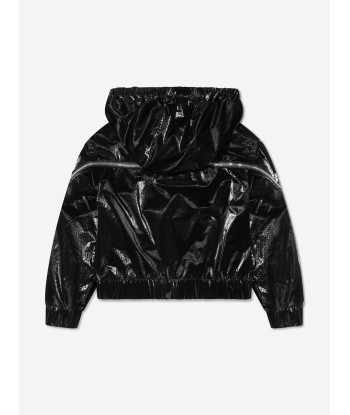 Moncler Enfant Girls Brienne Jacket in Black meilleur choix