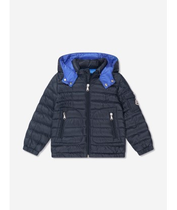 Moncler Enfant Boys Down Padded Lauros Jacket in Navy Pour