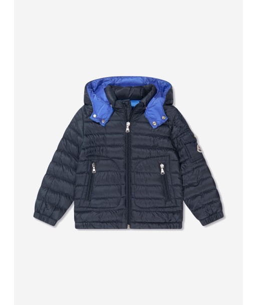 Moncler Enfant Boys Down Padded Lauros Jacket in Navy Pour