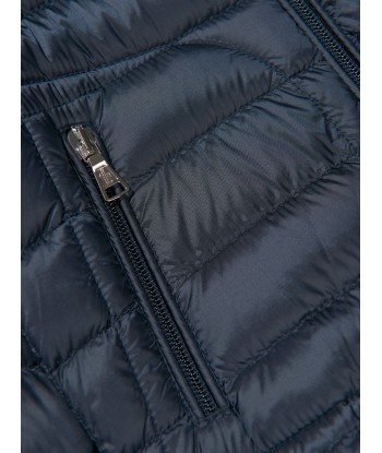 Moncler Enfant Boys Down Padded Lauros Jacket in Navy Pour