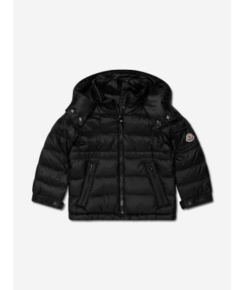 Moncler Enfant Girls Down Padded Dalles Jacket in Black du meilleur 