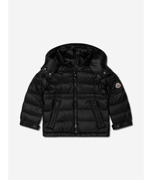 Moncler Enfant Girls Down Padded Dalles Jacket in Black du meilleur 