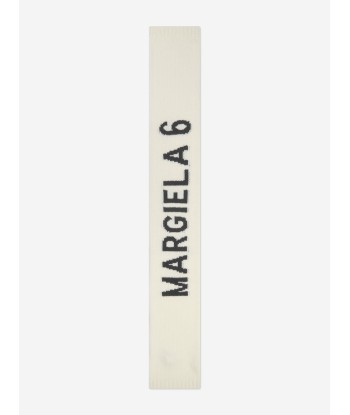 MM6 Maison Margiela Kids Wool Logo Scarf soldes