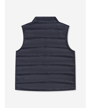 Moncler Enfant Boys Down Padded Gui Gilet in Navy les ctes