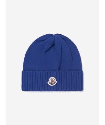 Moncler Enfant Boys Beanie Hat in Blue JUSQU'A -70%! 