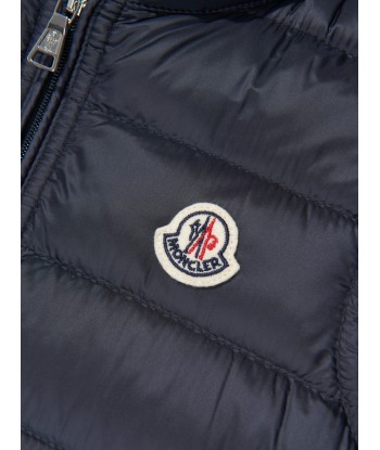 Moncler Enfant Boys Down Padded Gui Gilet in Navy les ctes